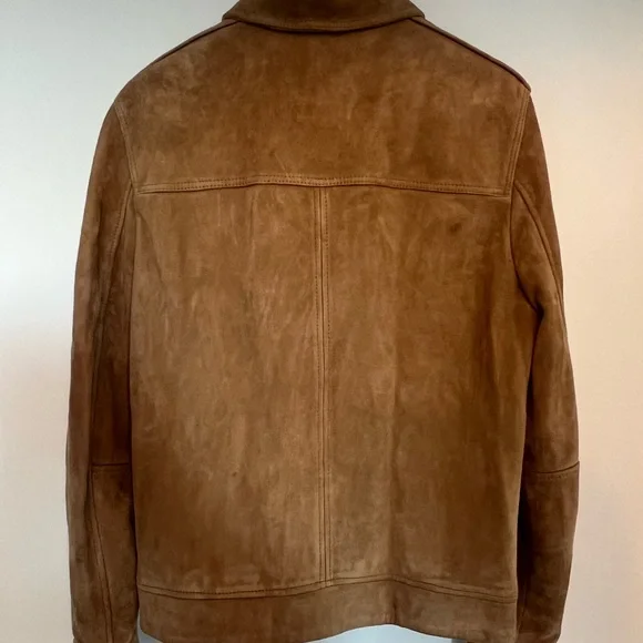 All Saints Light Brown Suede Jacket - Picture 2 of 7